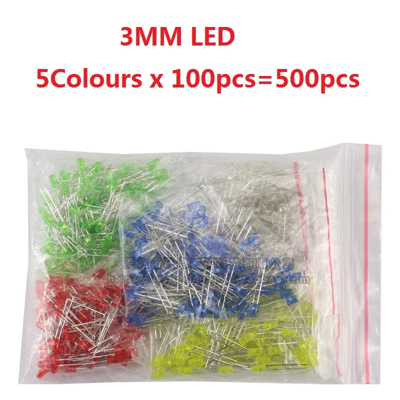 500Pcs/Lot 3MM Led …