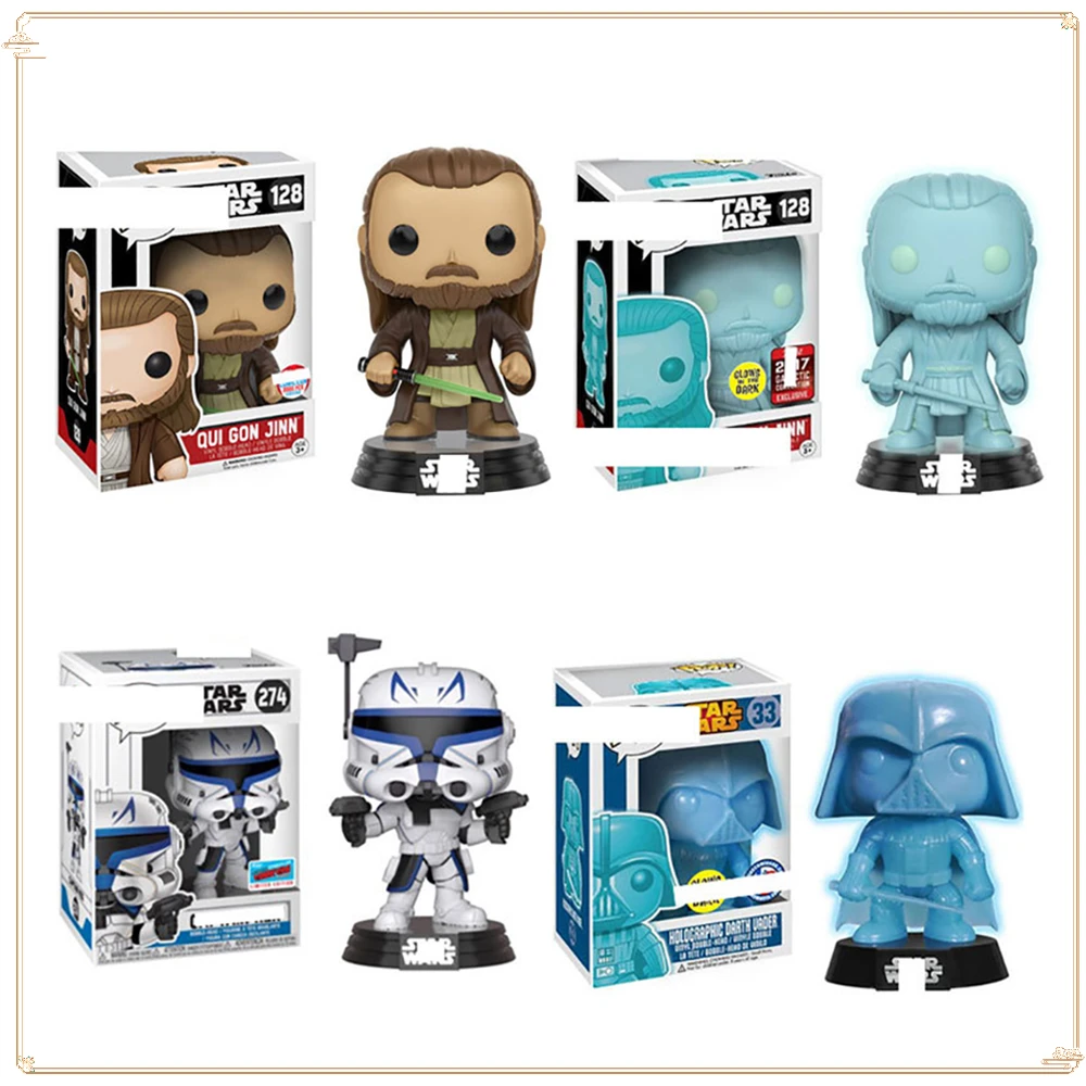 Figuras de acción de juguete FUNKO POP Star Wars, regalos de cumpleaños populares, muñecas, modelos de capitán Rex, adorno, colección navideña hecha a mano