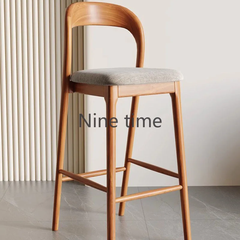 

Kitchen Reception Wooden Bar Chairs Accent Nordic High Outdoor Round Bar Chairs Office Dining Tabourets De Bar Home Furniture