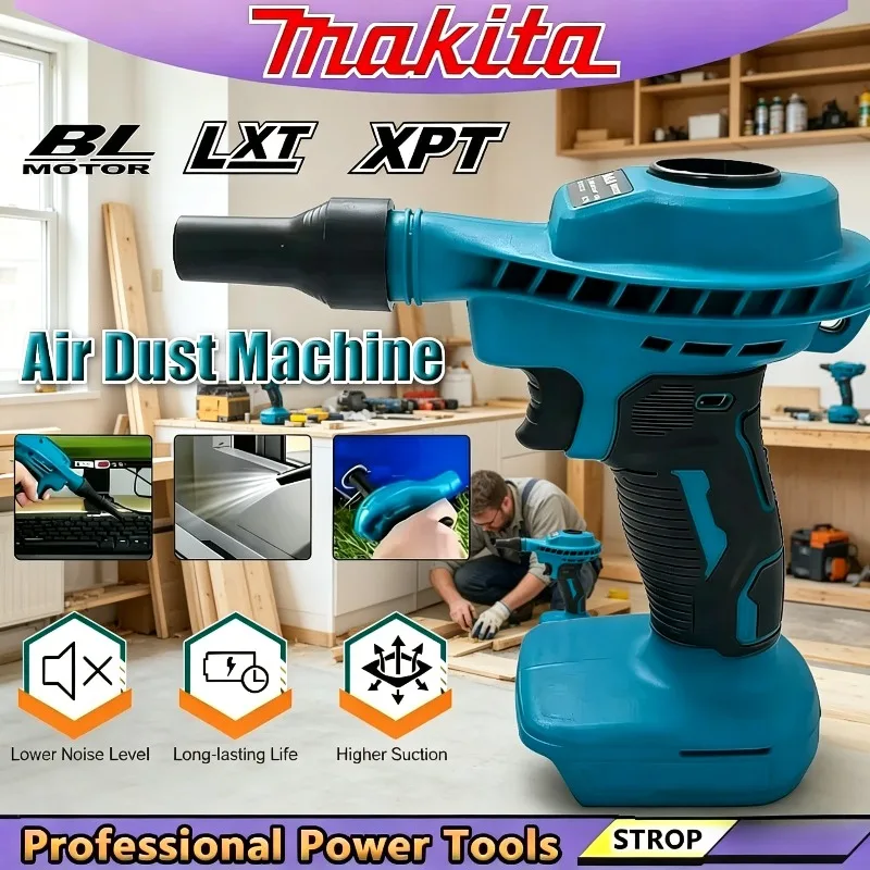 

Аккумуляторный пылесос Makita High Efficiency для компьютеров, беспроводной электрический инструмент для уборки и накачивания шин