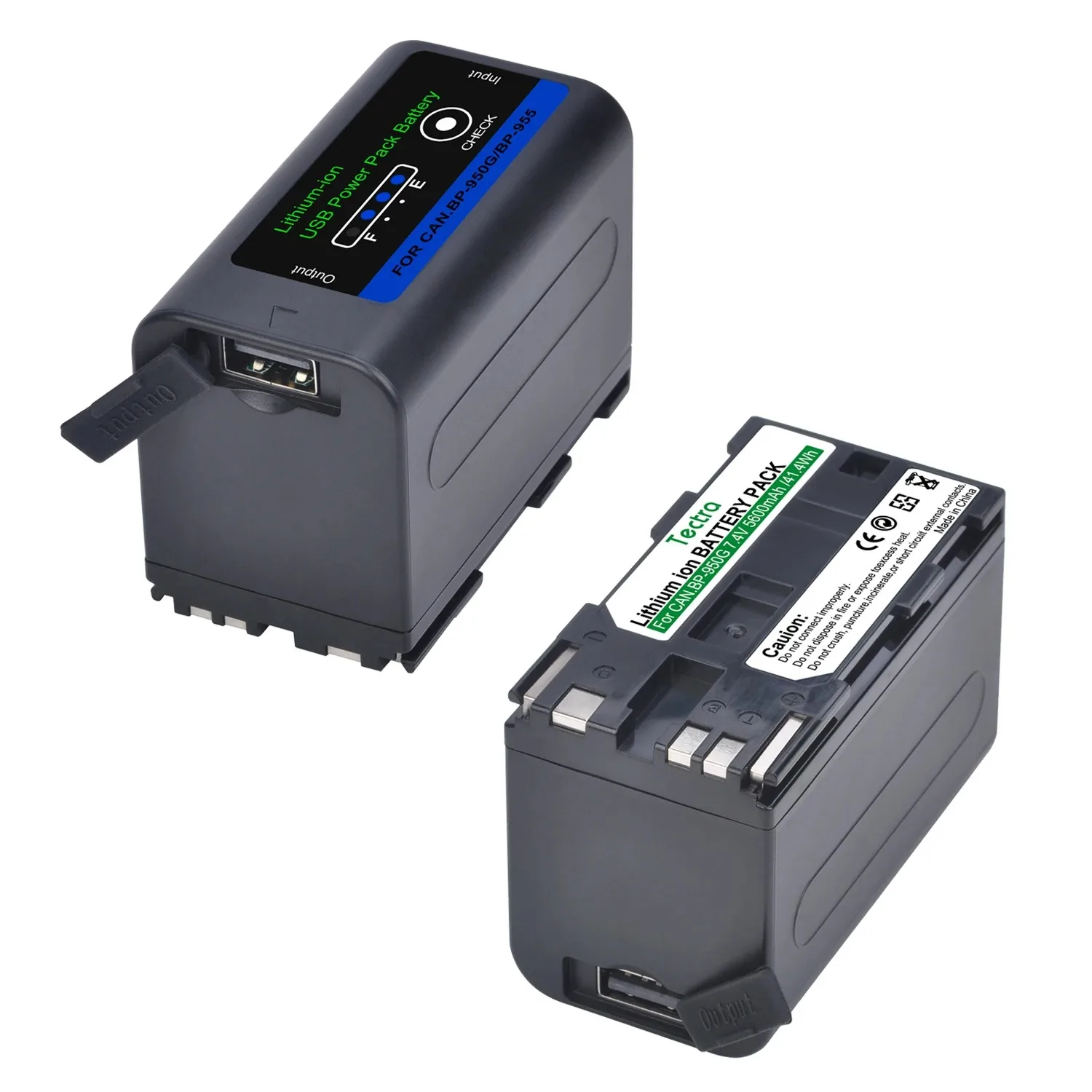 

Литий-ионный аккумулятор Tectra BP-950 5600 мАч для Canon XL1 XL1S XL2 GL1 GL2 XF305, BP-911K, BP-914, BP-915, BP-924, BP-927, BP-950G, BP-930E