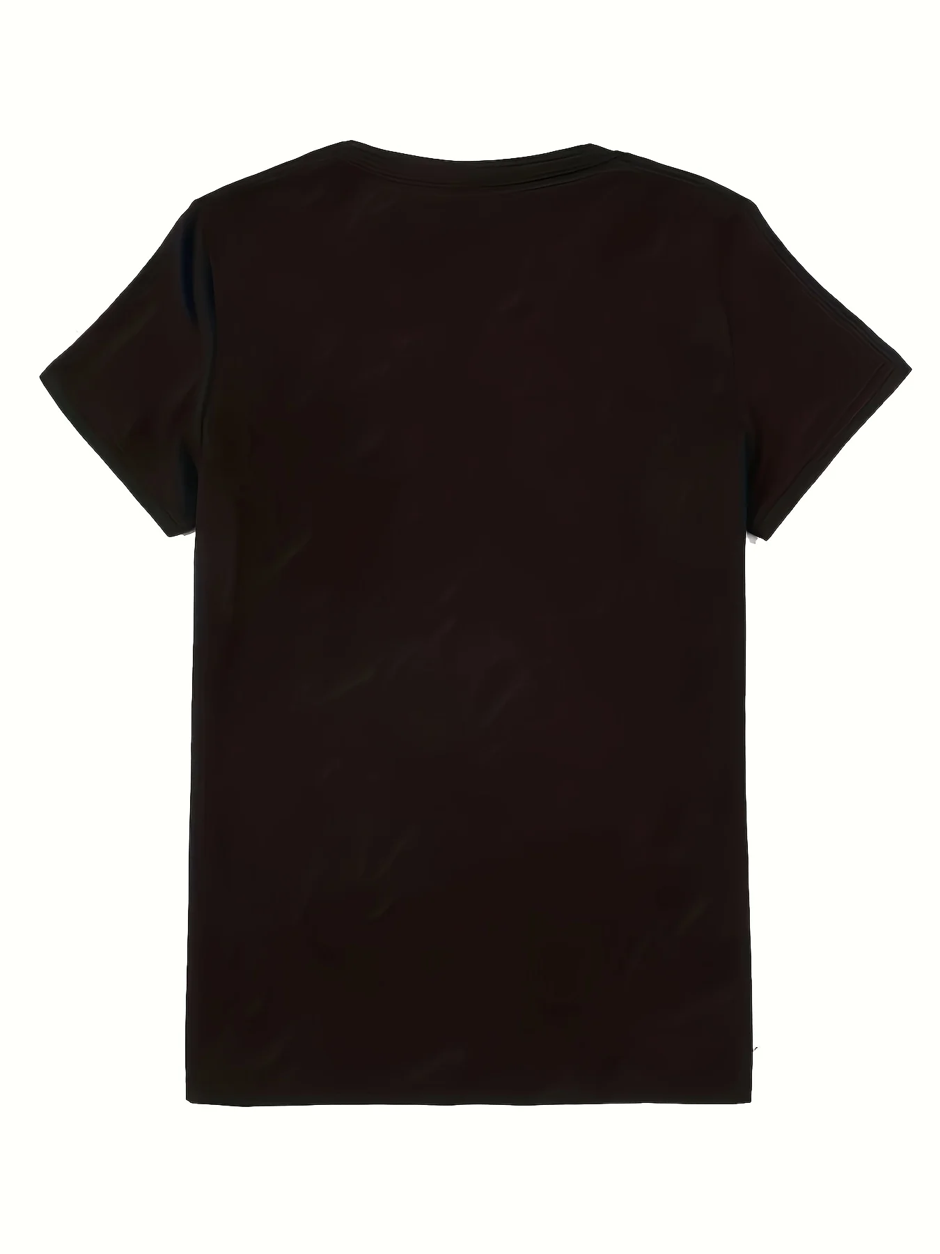 Plus size casual T-shirt met ronde hals - Daddy's Angel Memorial grafisch T-shirt met hart- en vleugelsontwerp, zachte polyester-spandex-mix