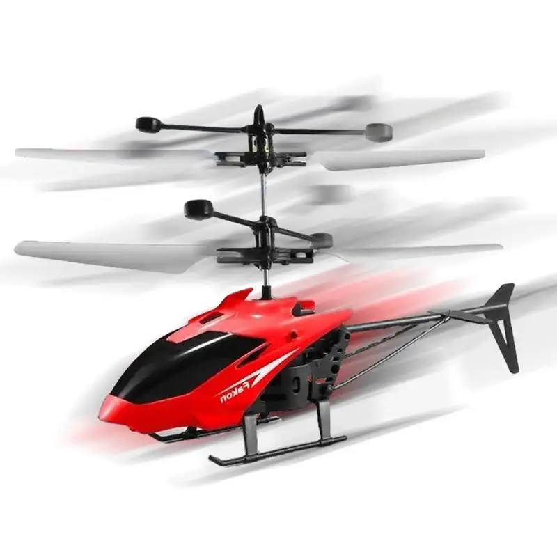 Novelty Kids Aircraft Toys Induction Hover Helicopter Toy High-Tech Hand-Controlled Drone Interactive Dual Wing Outdoor Gift