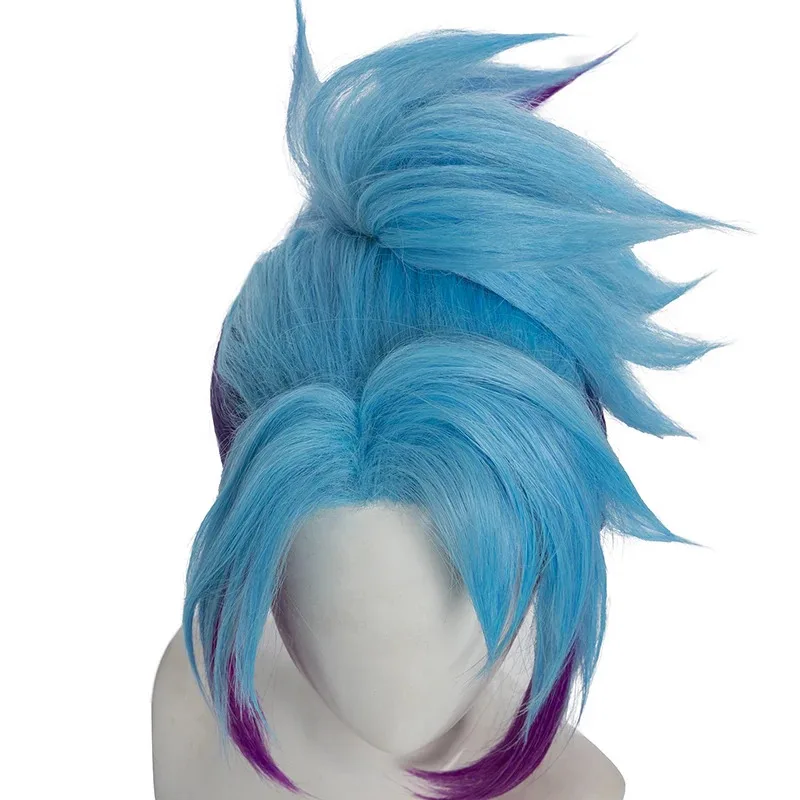 

dd12ROLECOS LOL Star Guardian Akali парик 40 см разноцветные женские парики для косплея с хвостиком термостойкие синтетические волосы