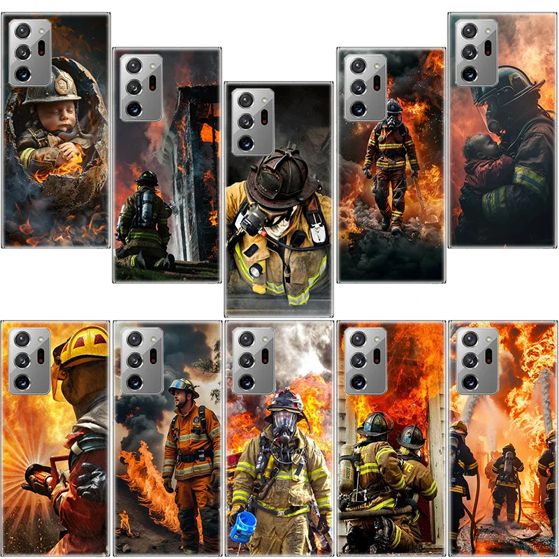 

Firefighter Training Phone Case For Samsung Galaxy S25 Edge S24 S23 FE S22 S26 Ultra S21 S20 S10 Plus Capa Soft
