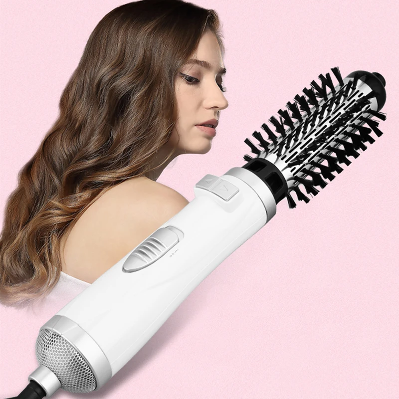 

Professional Hair Styling Tools 3 In 1 Round Automatic Rotating Hot Air Comb One Step Hair Dryer Brush And Styler