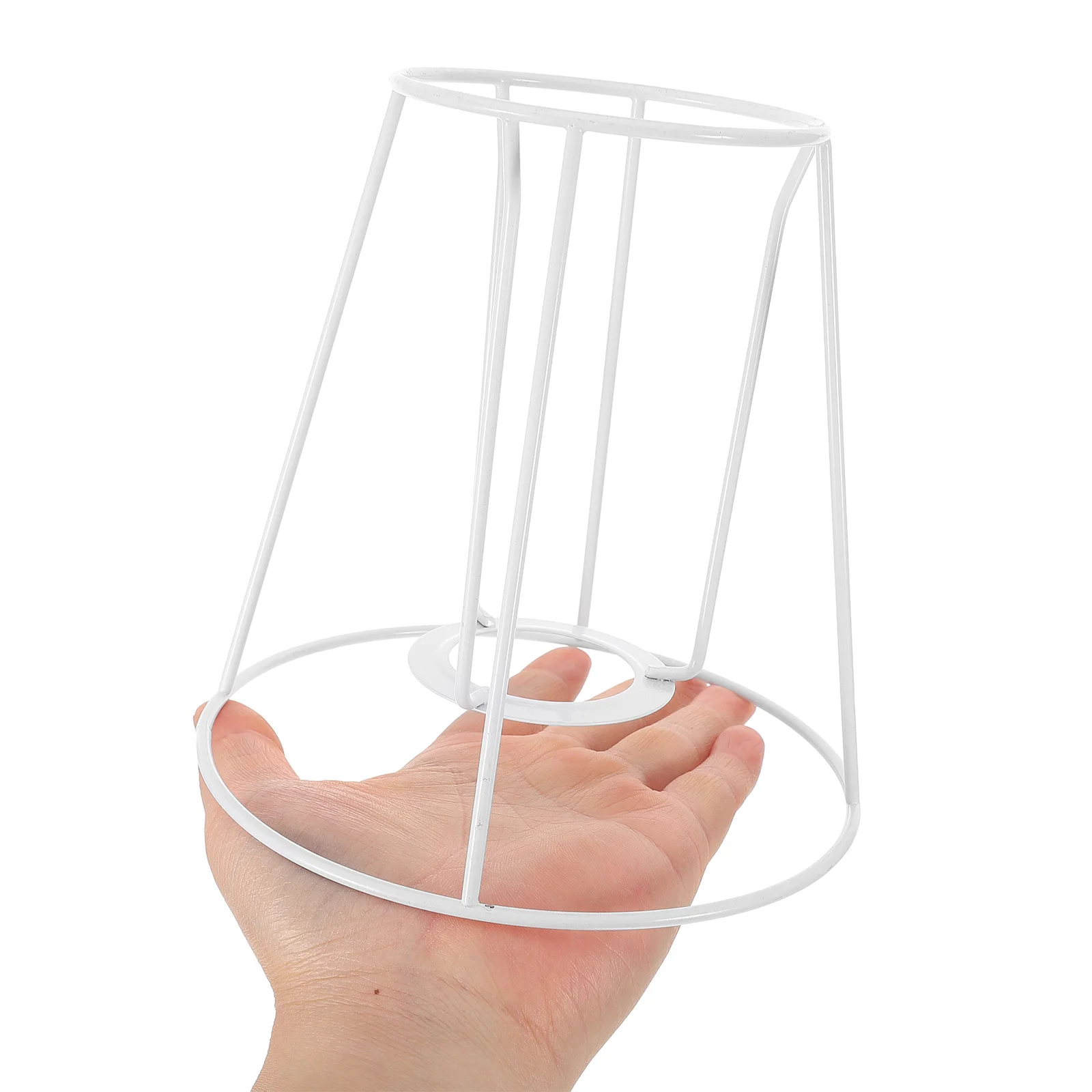 

Lampshade Wire Frame DIY 9cm Top 15cm Bottom 15cm Height Metal Brackets Table Cylinder Work Metal Lampshade Frames Home Hotel