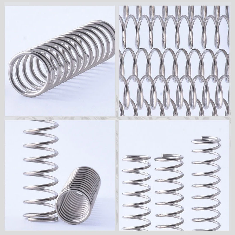 10Pcs Wire Dia 0.6/0.7mm 304 Stainless Steel Compression Spring Outer Dia 3-12mm Length 5-50mm Shock Absorption Return Spring