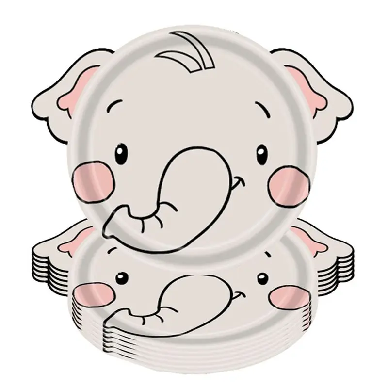 Hot Selling-Jungle Animal Theme Paper Plate Animal Disposable Plates Cutlery Set For Wild Animal Theme Baby Baptism,Jungle Anima