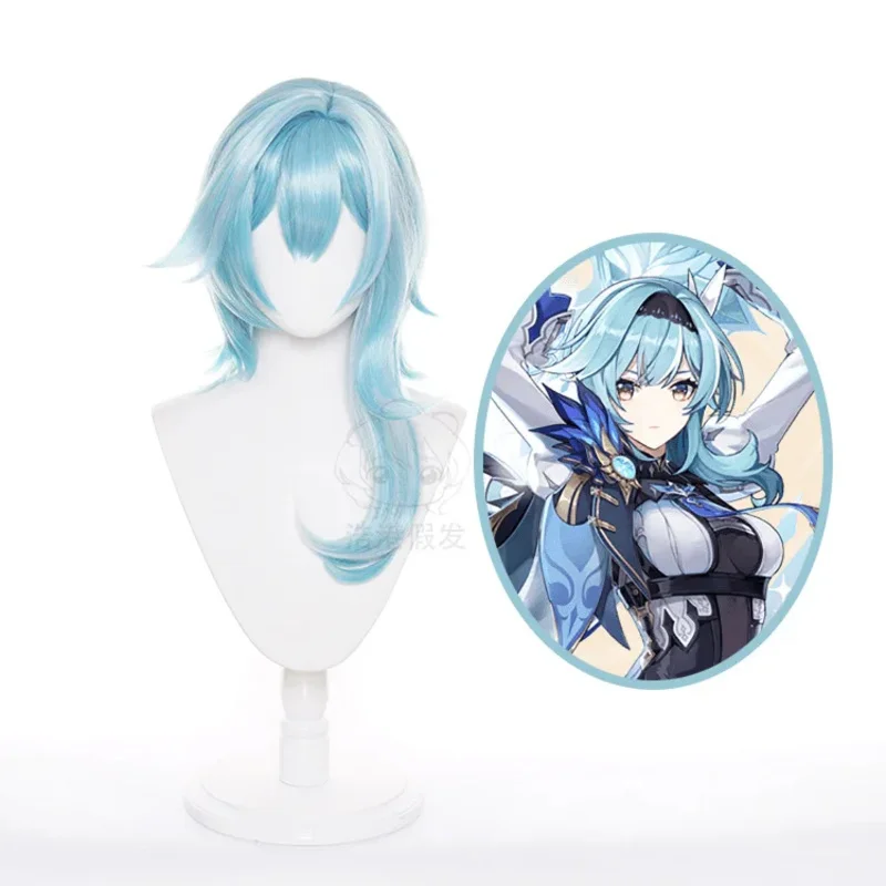 

Genshin Impact Eula cosplay Heat Resistant Synthetic Hair Halloween Party Wigs