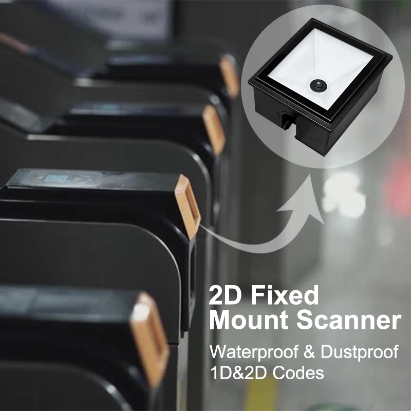 Barcode Scanner Turnstile Embedded Qr Code Scanner Kiosk Barcode Scanner Barrier Gate Module for Vending Machine