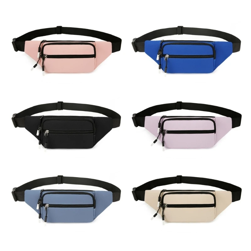 

E74B Belt Bag for Women Simple Crossbody Bag with Adjustable Strap Chest Bag Large Capacity Waist Bag Fanny Pack Bum Bag