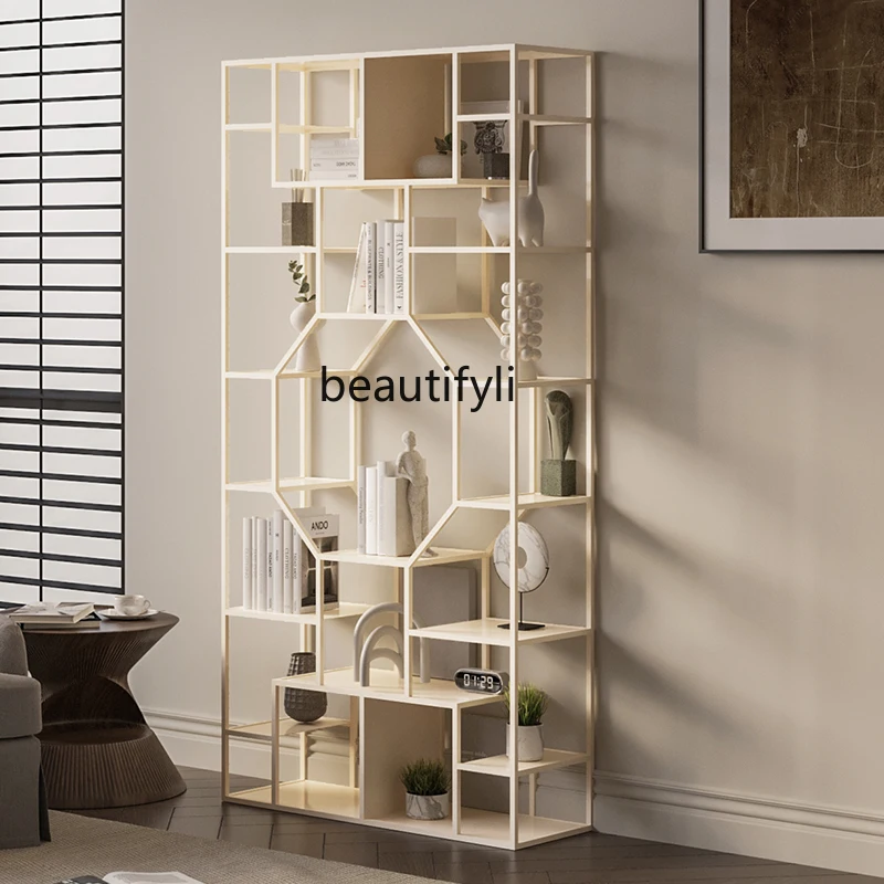 

Living room floor rack integrated against the wall porch rack office wrought iron bogu rack