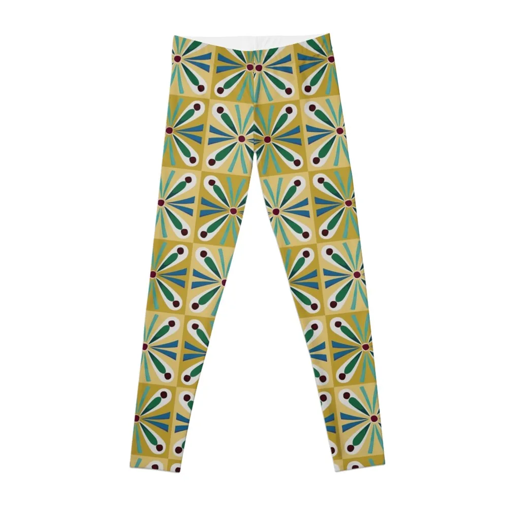 

Ancient Egyptian golden square tomb pattern Leggings sporty woman push up push up legging Womens Leggings