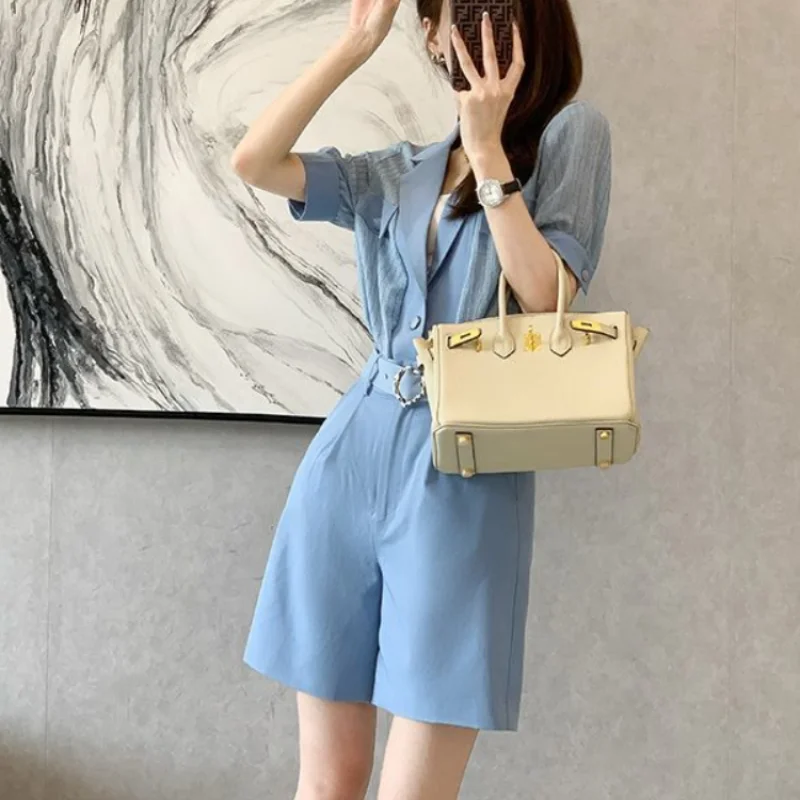 Chic And Elegant Woman Shorts Casual Sleeve New Products Matching Cheap Korean Style Offers Kit Short Sets For Women 2 Pieces