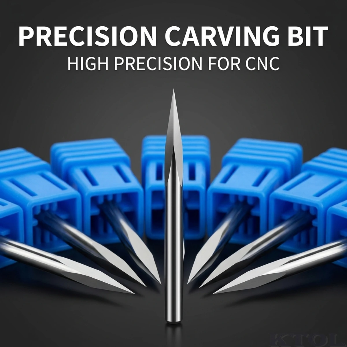 

10pcs 3.175x0.1mm 15 Degree V Bit Milling Cutters Carbide PCB Engraving CNC Router Tools for Metal Jade 3D Carving End Mill