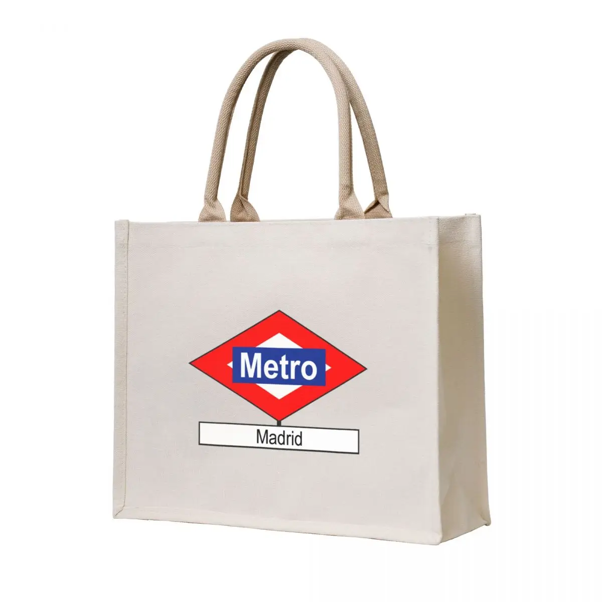 

Placa Metro Madrid Tote Bag Shopper handbag Customizable tote bag reusable shopping bag Beach