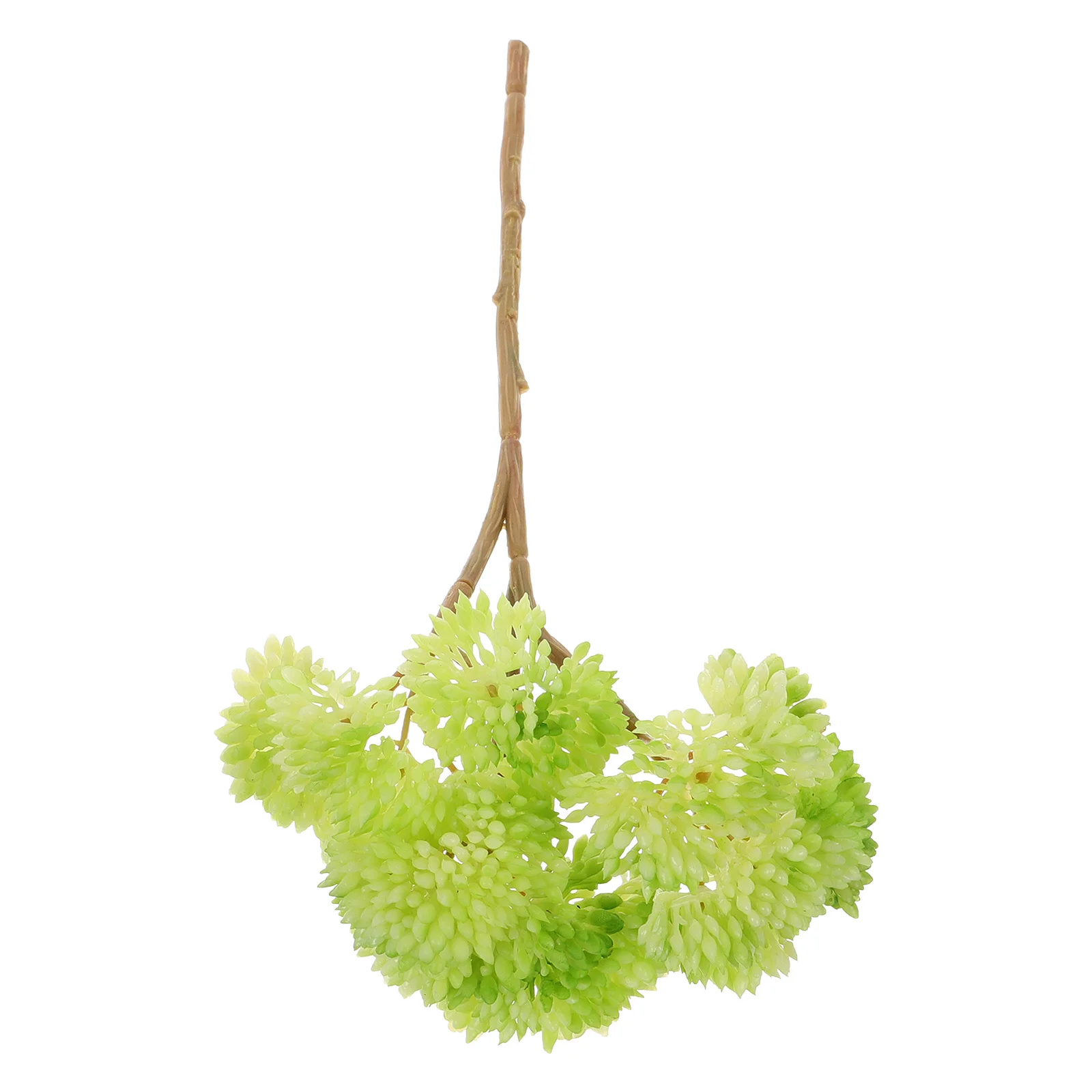 نباتات عصارية صناعية واقعية غير بوعاء سيقان خضراء صغيرة لديكور المنزل الداخلي والخارجي ترتيب إكليل قطعة مركزية للحديقة