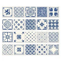 20pcs Mosaic Tiles Paste Kitchen Toilet Restaurant Adhesive Decor Wall Stickers Scope of Application Cabinets Drawers
