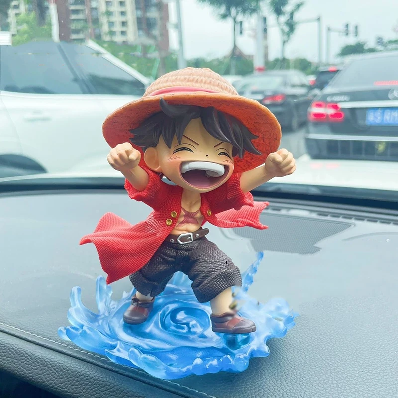 อะนิเมะOne PieceตัวเลขลิงD Luffyตัวเลขการกระทํารุ่นQยิ้มLuffyหมวกฟางรูปปั้น15Cm PVCคอลเลกชันรุ่นของเล่น