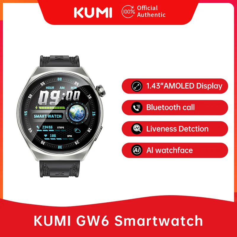 تقييم شامل لساعة تيواتش الذكية KUMI GW6: أداء ممتاز في التتبع الصحي والحياة اليومية