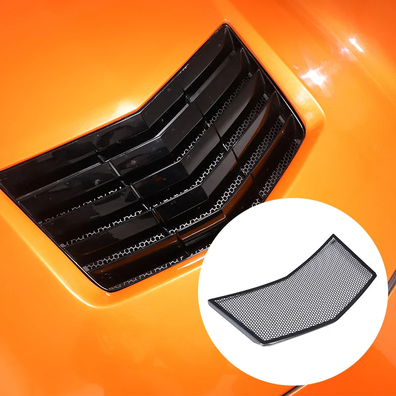 

For Corvette C7 2014-2019 engine cover air intake grille anti-blocking net Automobile accessories carbon steel black 1pcs