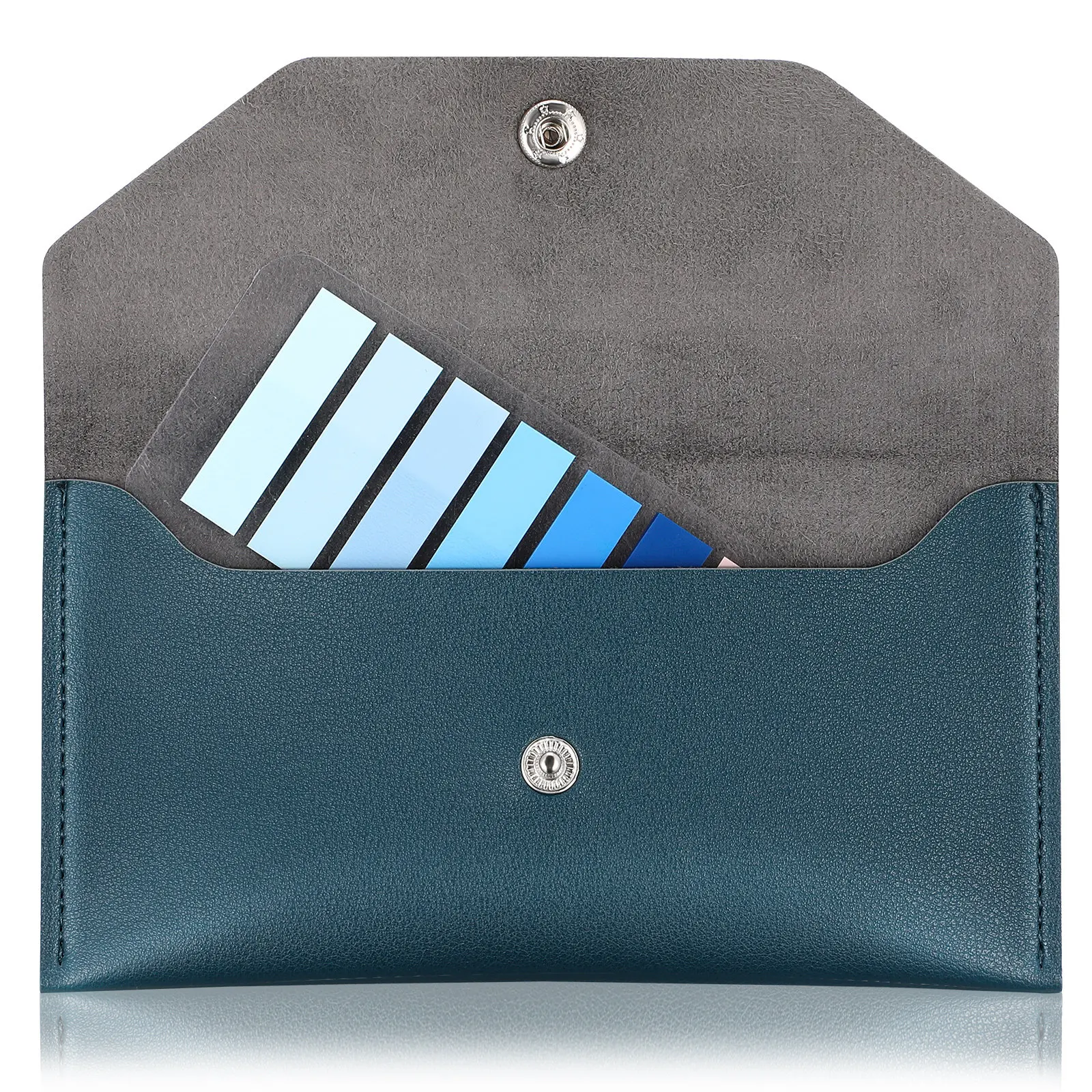 

PU Cash Envelope Wallet Business Card Holder Button Design Multifunctional Card Bag Portable Travel Wallet Fashion Small