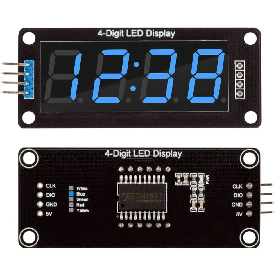 TM1637 LED Display Module For Arduino 7 Segment 4 Bits 0.36 0.56 Inch Clock RED Anode Digital Tube Four Serial Driver Board Pack