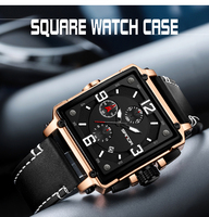 Fashion Sanda Top Brand Luxury Casual Style Military Sport Leather Men Waterproof For Male Clock Relogio Masculino Quartz Watch