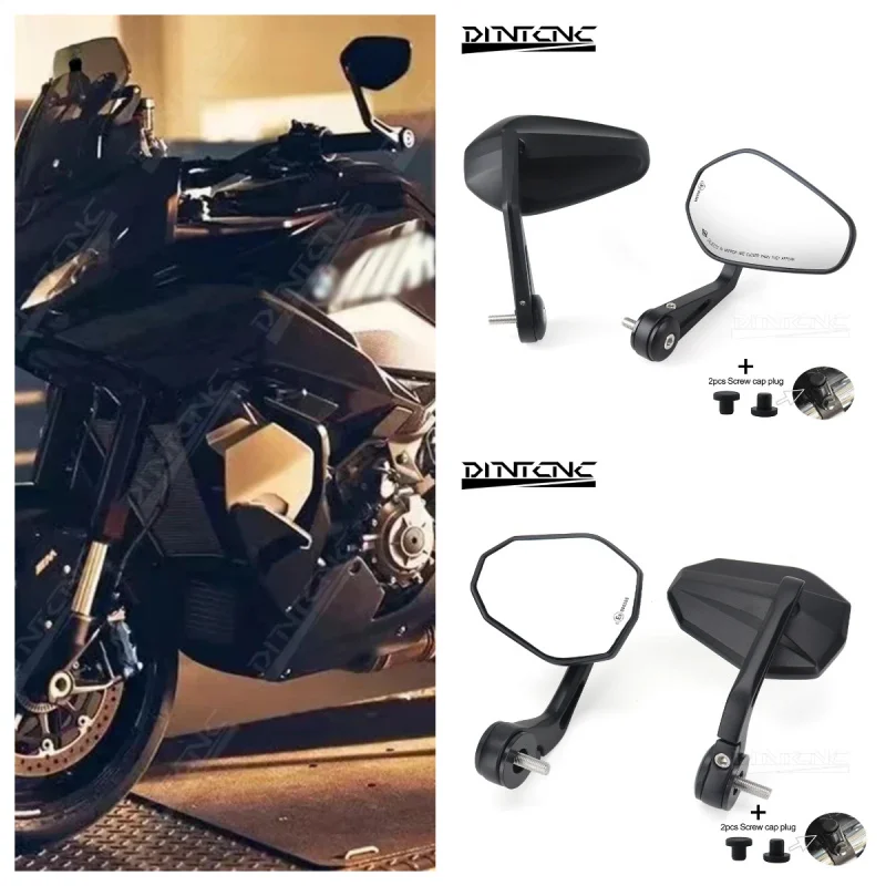 For BMW S1000XR M1000XR 2020-2025 S1000R F900R R1250R RS Handlebar End Mirrors Motorcycle Accessories Left Right Side Rotation