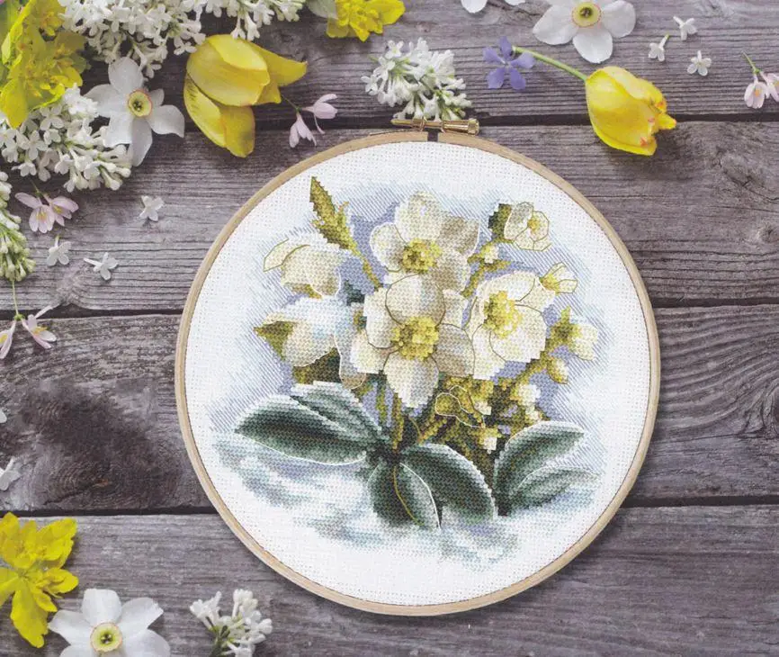 Delicate daffodils 28-27 Counted Cross Stitch 11CT 14CT 18CT DIY Chinese Cross Stitch Kits Embroidery Needlework Sets