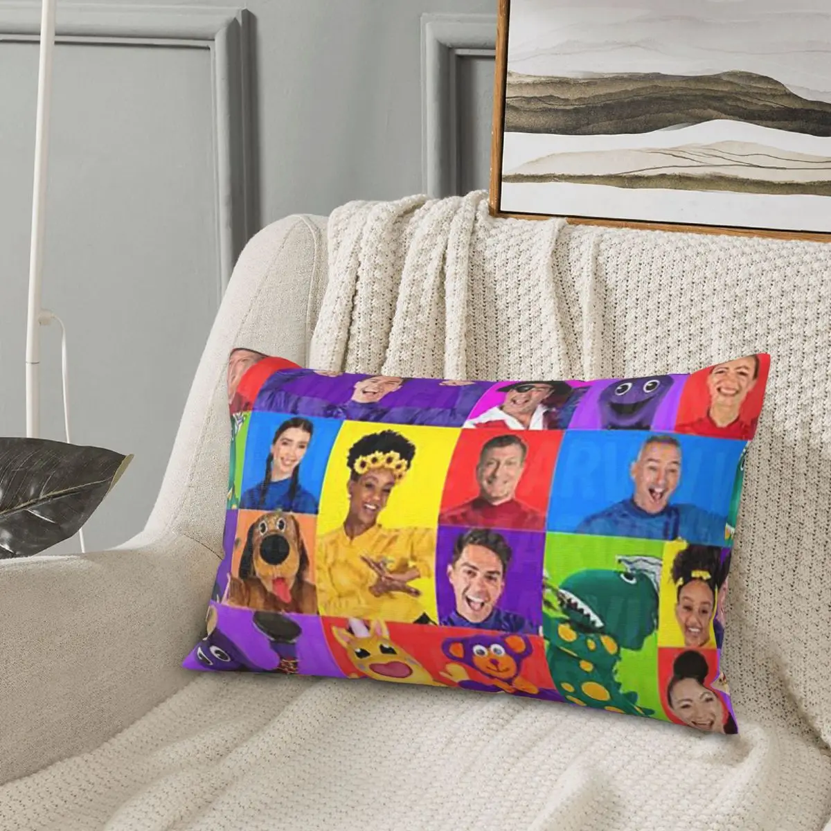 The Wiggles Tv Show Music Band Rectangle Pillowcase غطاء الوسادة ديكور غرفة النوم سرير المنزل الراحة رمي وسادة