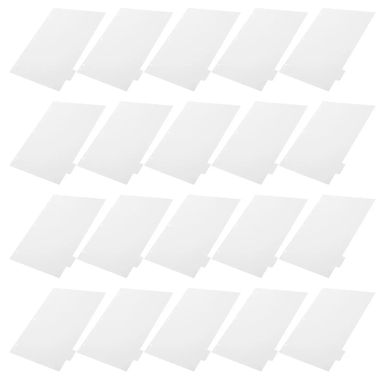 

32Pcs Binder Index Divider Pages Writable Blank Tabs for 3 Ring Binders Paper Separators for Office School Study Planner