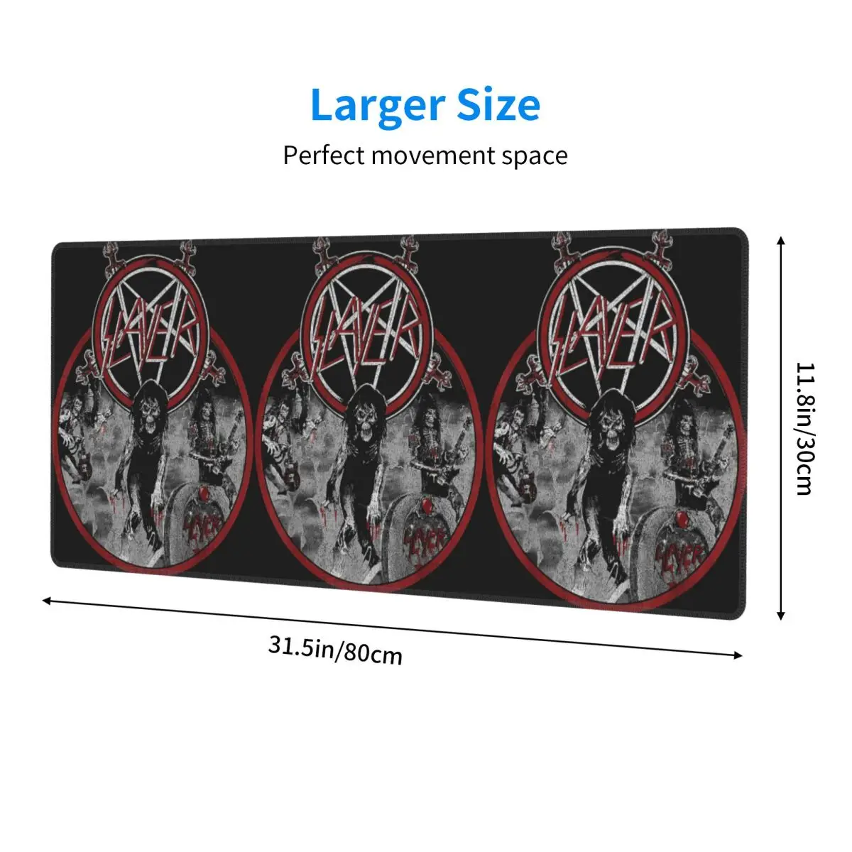 Large Mouse Pad Heavy Metal Rock Slayer Live Undead Gamer PC Laptop Mats Keyboard Carpet Computer Gaming Office Desk Mat