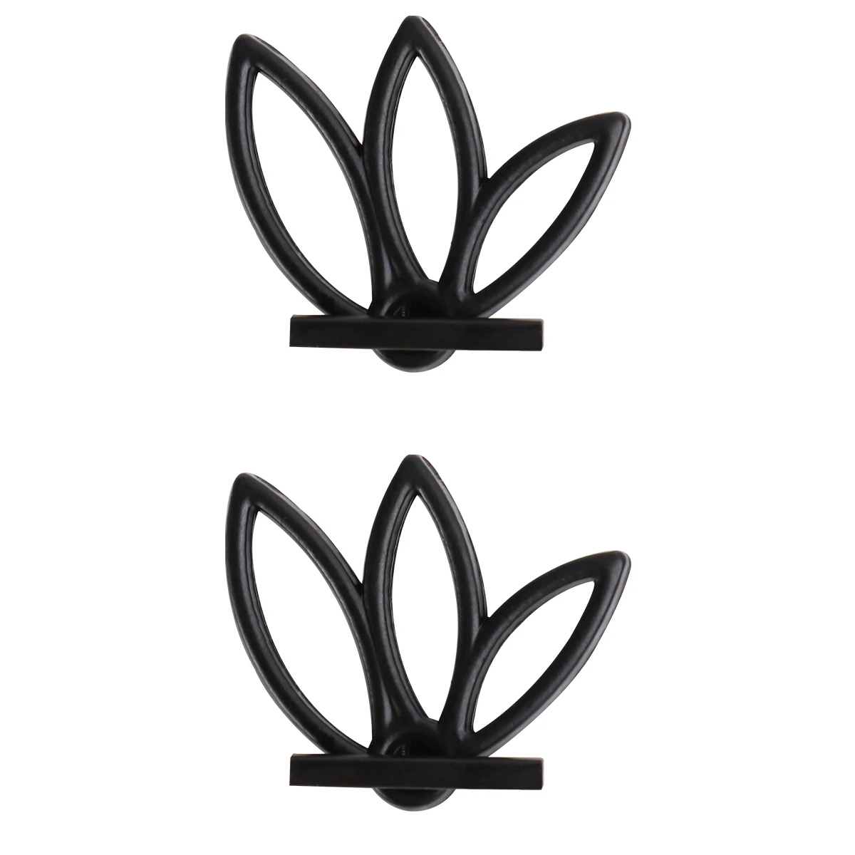 

Hollow Lotus Jewelry Black Drop Studs Elegant Fashion Earrings Accessories Fashion Accessories Rings Jewelry