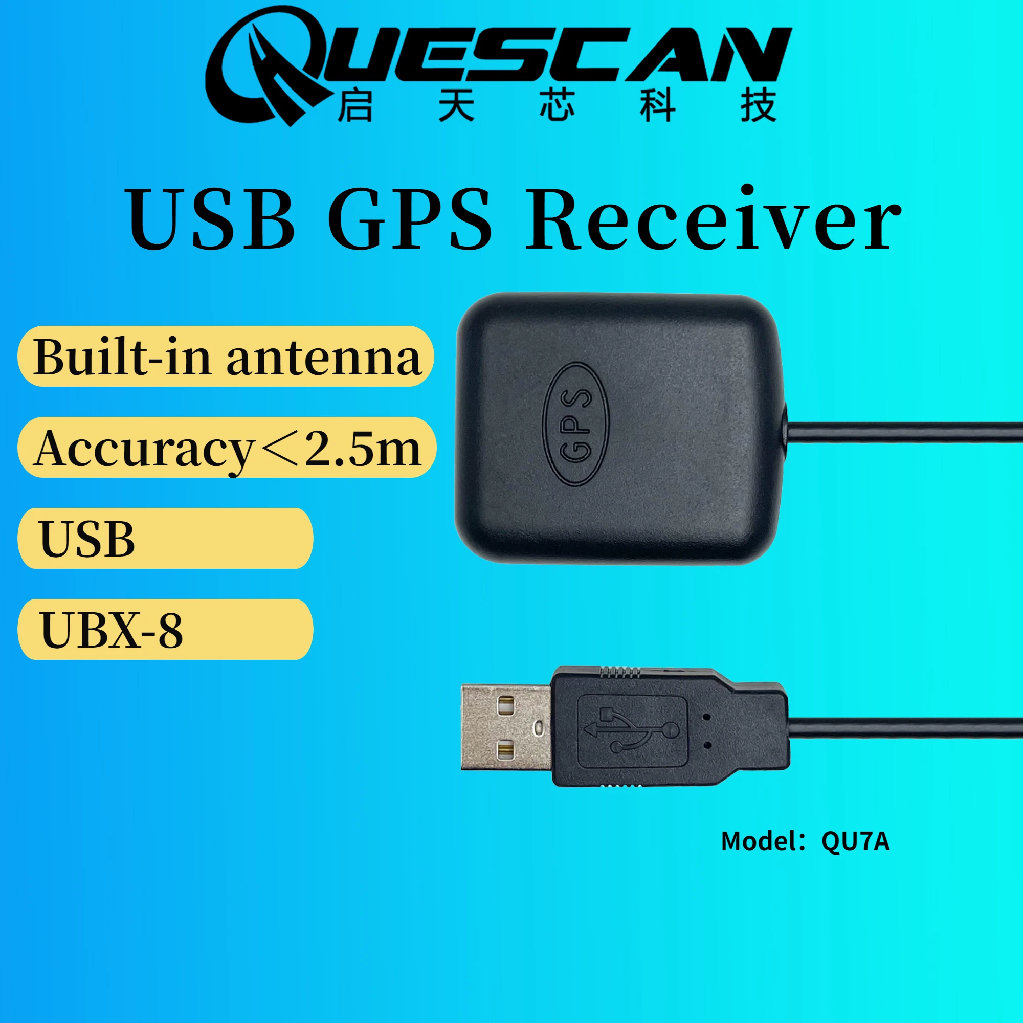 PC USB GPS Receiver Antenna Android GPS Antenna Receiver Google Map GPS Car Navigation Gmouse GPS Dongle NEO-7N UBX-G7020KT