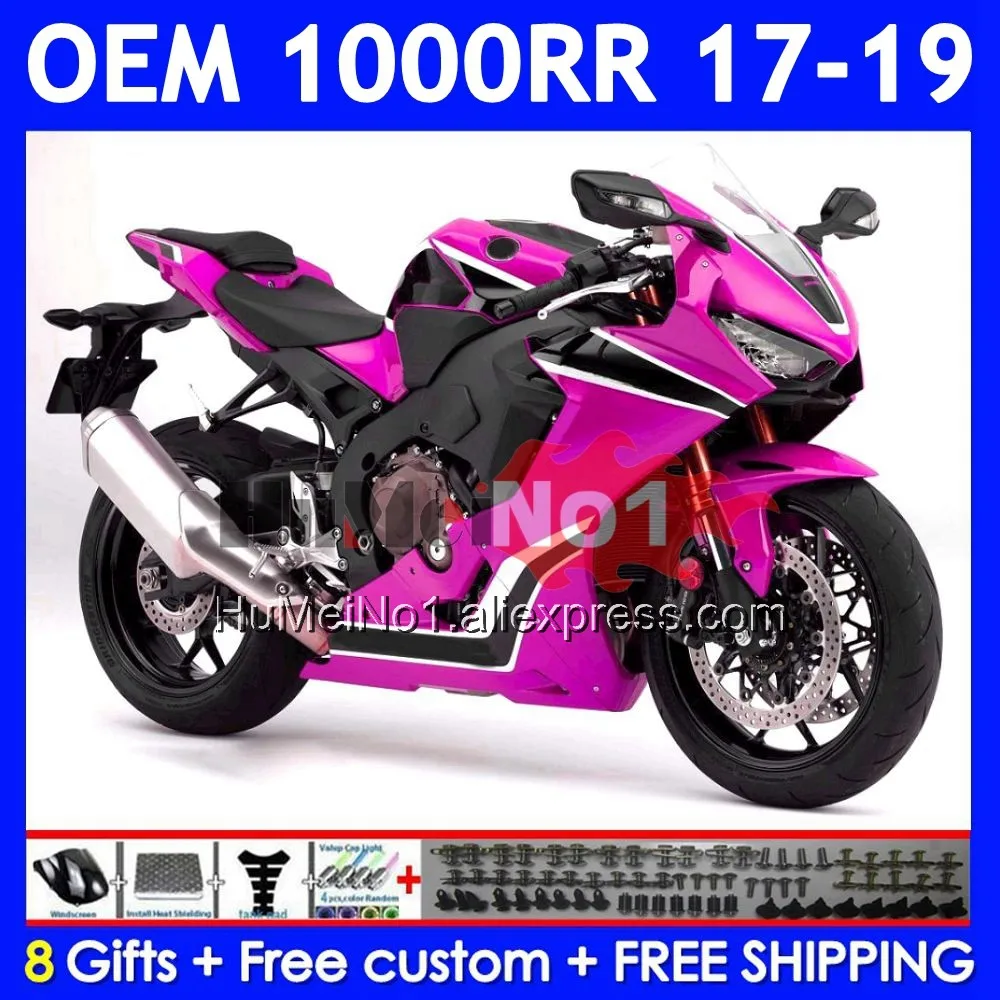 Injection Body For HONDA CBR1000 CBR 1000 RR CC CBR1000RR Gloss Rose 17 18 19 63No.129 CBR 1000CC 1000RR 2017 2018 2019 Fairing