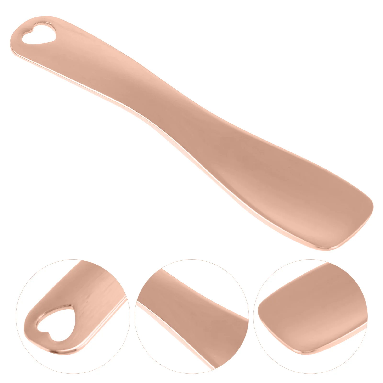 3 قطعة ملعقة كريم عين 2.36 بوصة ملعقة معدنية للعناية بالبشرة لتدليك العين مصل الوجه تطبيق قابلة لإعادة الاستخدام سبائك الزنك قضيب #5