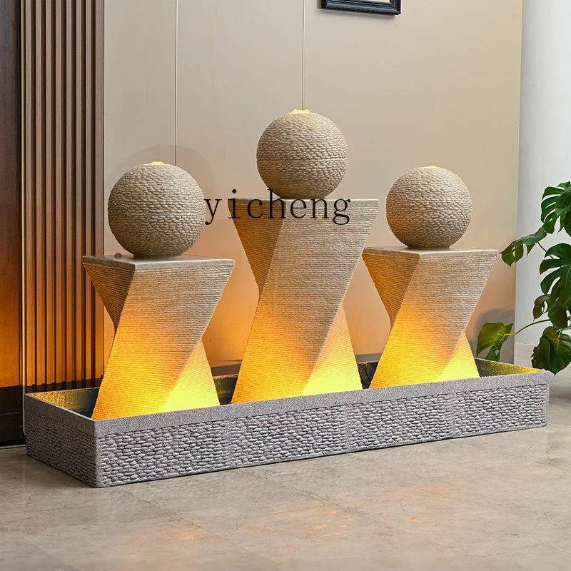 

WW24 Fountain Ornament Circulating Water Living Room Landscape Entrance New Home Light Luxury Decoration