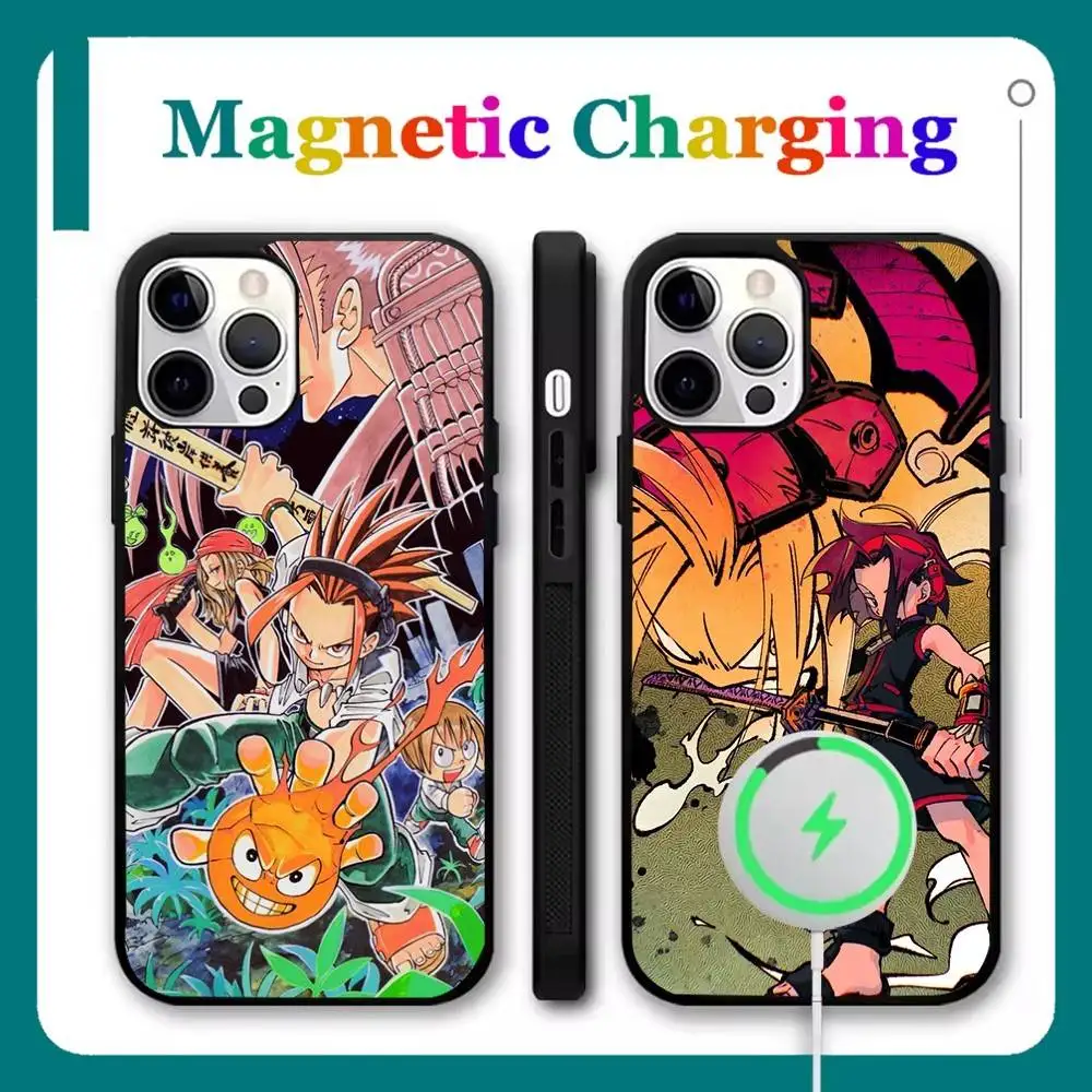 

Чехол для телефона Shaman King в стиле аниме для iPhone 17,16,15,14,13,12,11, Pro, Max, Plus, Mini, Air, SE, новая магнитная беспроводная зарядка Magsafe