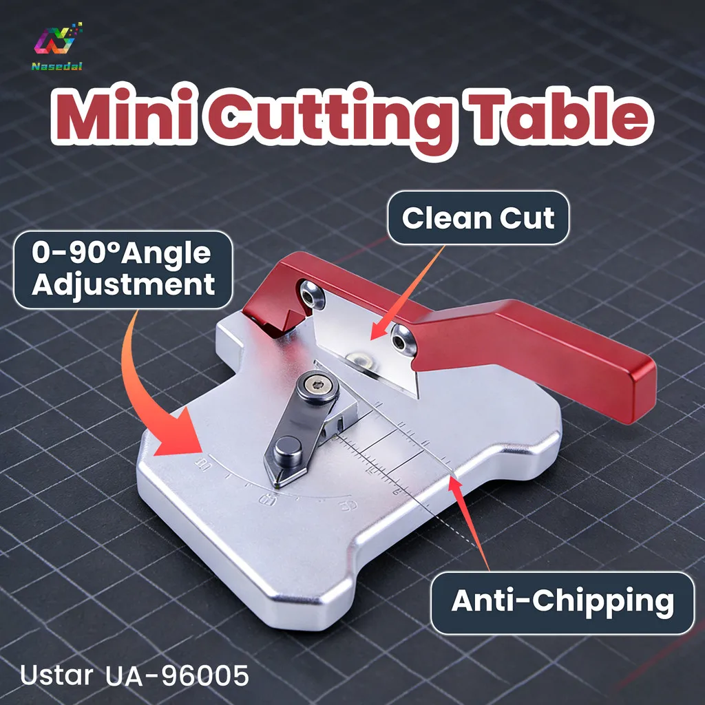 Ustar UA-96005 Mini Desktop Cutting Table 0-90° Multi-Angle Precision Cutter for Gunpla Model Plastic Sheets Rods Hobby DIY Tool