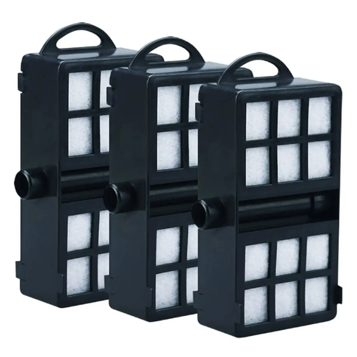 6pcs Replacement Filter Cartridges for Aquariums, Fits 30-50 Gal Tanks, Built-in Filter Box Wall-Mounted Filter