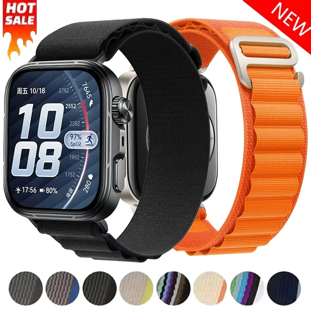 Offizielles Alpine Nylon-Schlaufenarmband für Huawei Watch Fit 5/4 Pro Fit 5/4/3 Austauschbares Komfortables Band für Huawei Watch Fit 5/4/3