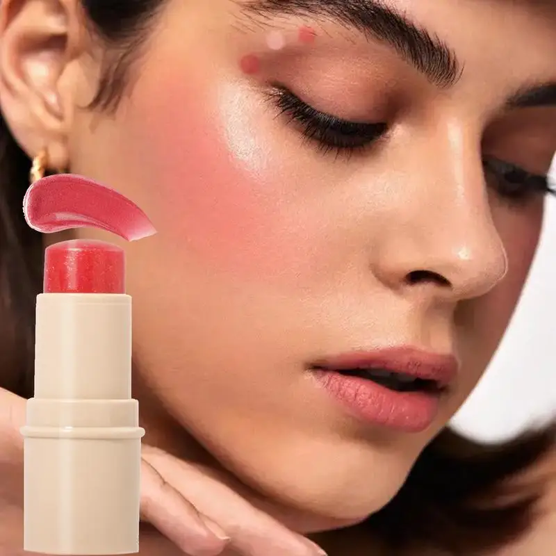 Crème Blush Stick Voor Wangen Waterdichte Lichtgewicht Face Blusher Matte Wang En Lippen Tint Rouge Multi-Use Make-Up Stick