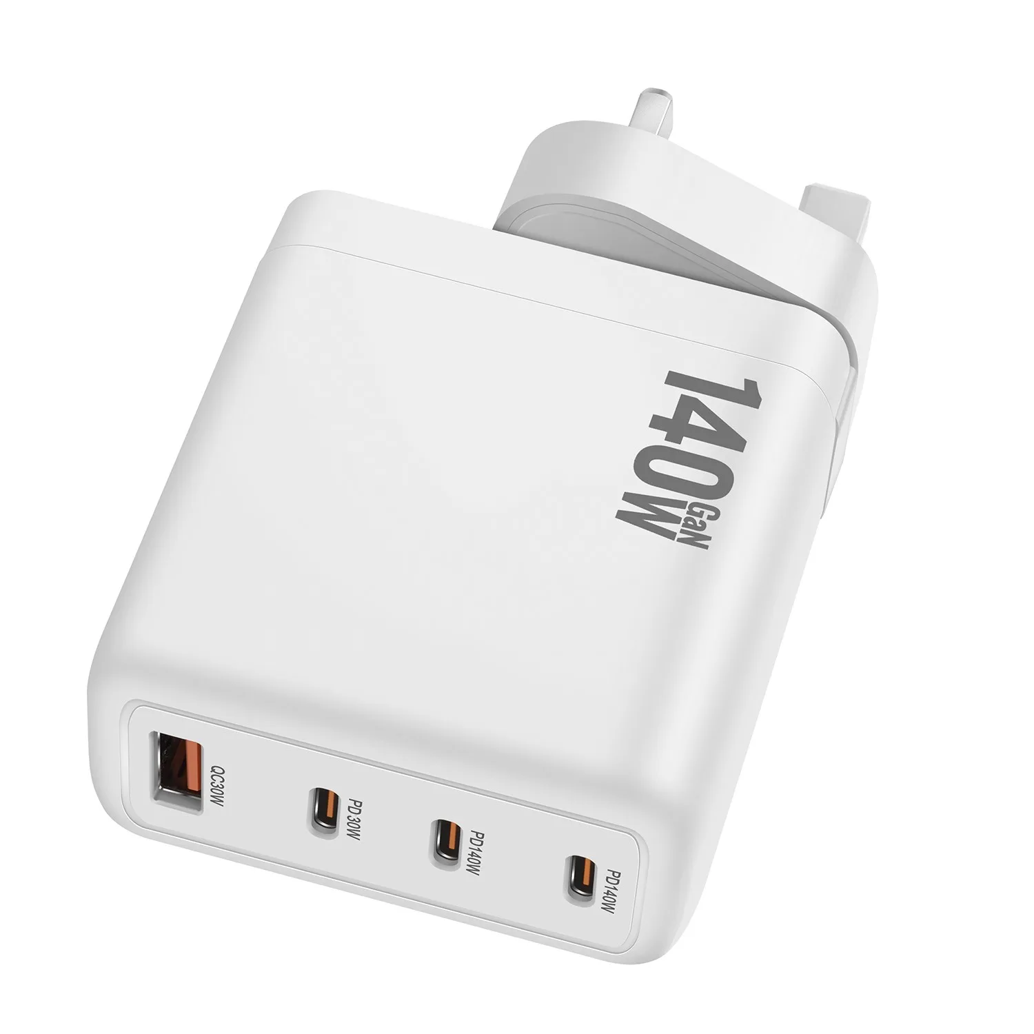 New 140W Multi-Port GaN Charger PD3.1 3C1A Super Fast Charging Head Compact Portable for Mobile Phones - náhled 3