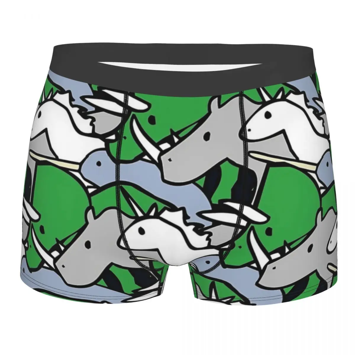 Horned Warrior Friends Pattern  Underpants Breathbale Panties Male Underwear Print Shorts Boxer Briefs