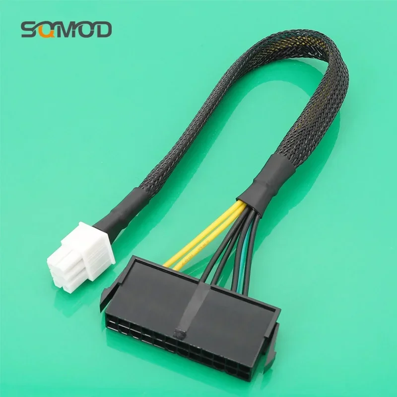 Internal Power Adapter Converter Cable 24Pin Female to 6P Male for Mainboard NEW ATX PSU Standard