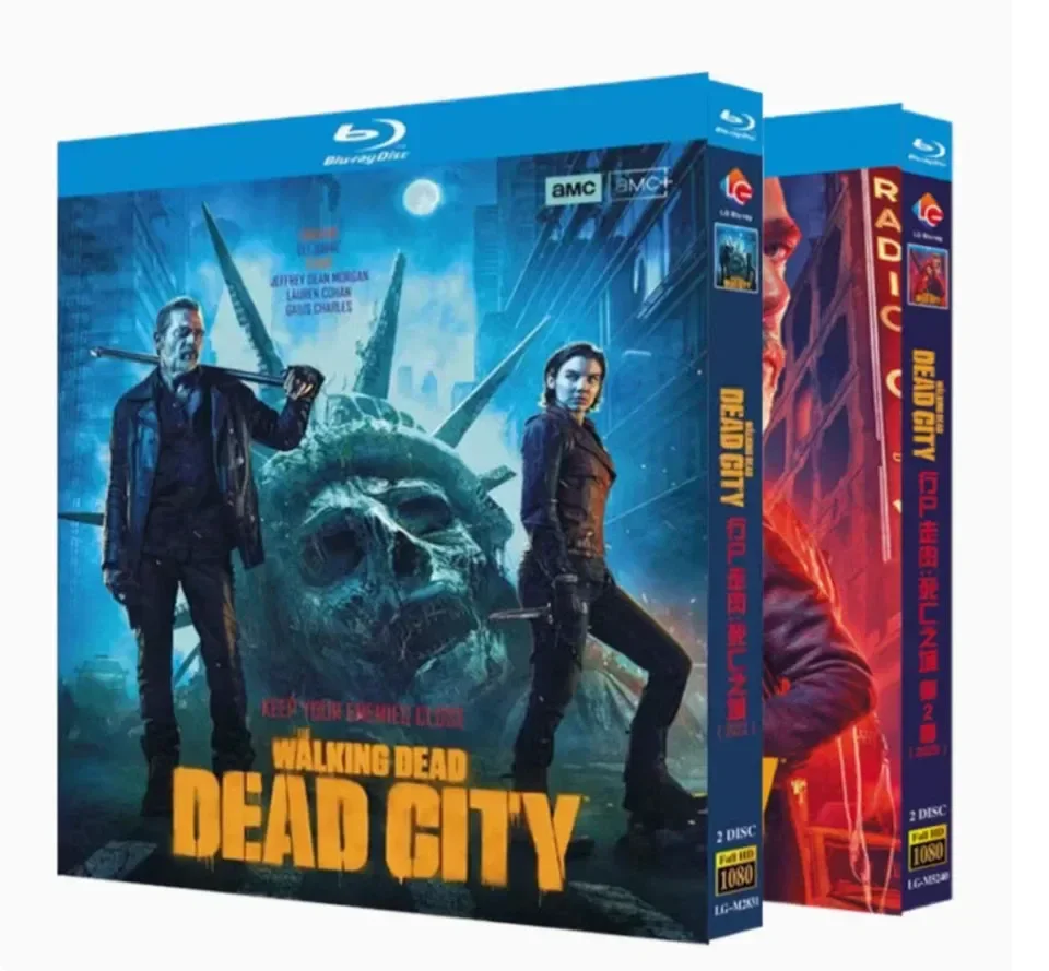 the Walking Dead Dead City Season 1-2 Blu-ray Disc Set - 4 High Definition Episodes from the Iconic Post-Apocalyptic Series