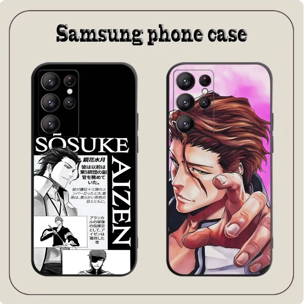 Sousuke Aizen B-Bleach Case For Samsung Galaxy Case S25 S23 S22 S21 S30 S20 S10 Ultra Plus FE TPU Soft Cover