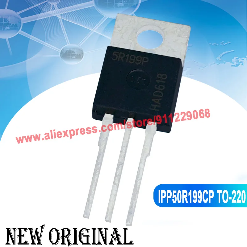 (5 Pieces) IPP60R165CP 6R165P TO-220 650V 21A / 6R099C6 IPP60R099C6 650V 112A / 5R199P IPP50R199CP 550V 11A TO-220